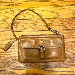 Cute Coach Tan Wristlet